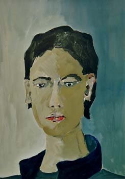 Acrylbild - Frauenportrait