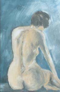 Acrylbild - Die Nackte