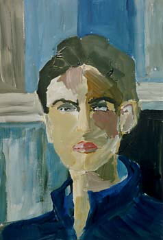 Acrylbild - Frauenportrait